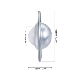 sourcing map Ball Transfer Bearing Unit 22mm 55Lbs Nylon Flange-mount Type for Transmission Pack of 6
