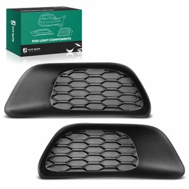 YHTAUTO Fog Light Cover Fits Dodge Grand Caravan 2011-2020, Ram C/V 2012-2015, Front Bumper Lamp Trim Cover Fog Light Bezel Left Driver & Right Passenger