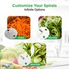 NutriChef 3-in-1 Electric Vegetable Chopper, Spiralizer, and Salad Maker -