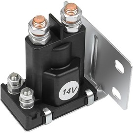 14V Golf Cart Solenoid Compatible with EZGO TXT Gas Golf Cart 1994-Up 4 Terminal Solenoid Replace 27153G01, 612813