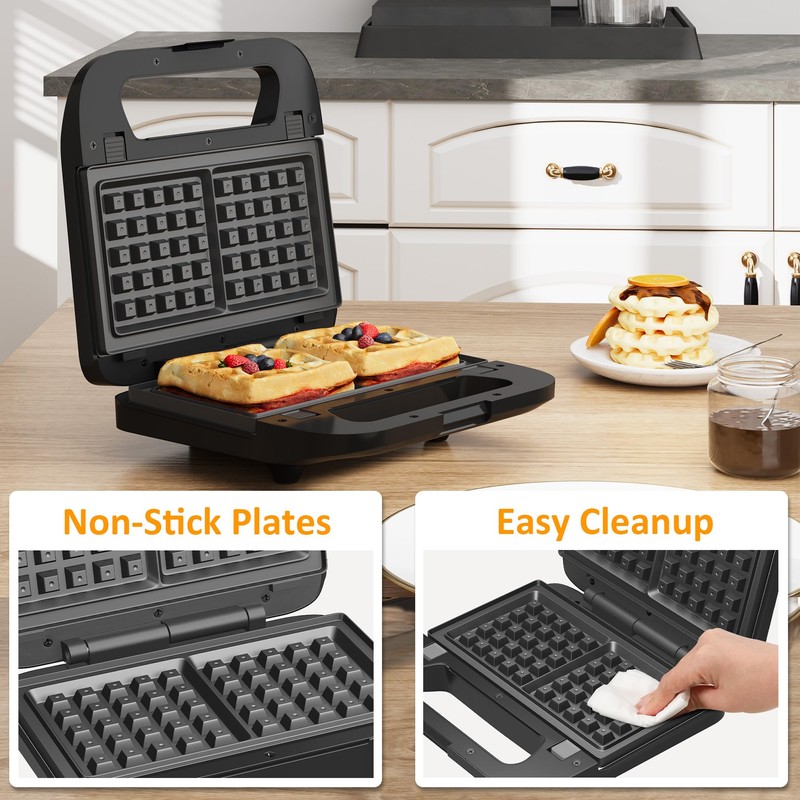 Sunvivi 3 in 1 Electric Sandwich Maker, Panini Press Grill
