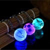 LED Crystal Keyring, Portable 7 Colours Stainless Steel Luminous Ball