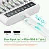 EBL 8 Slots LCD Rechargeable Battery Charger For Ni-MH Ni-Cd