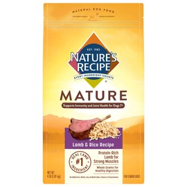 Nature's Recipe Mature Dry Dog Food for Senior Dogs, Lamb & Rice
