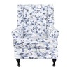 CRFATOP Wingback Chair Covers 2 Pieces Stretch Printed Wing Back