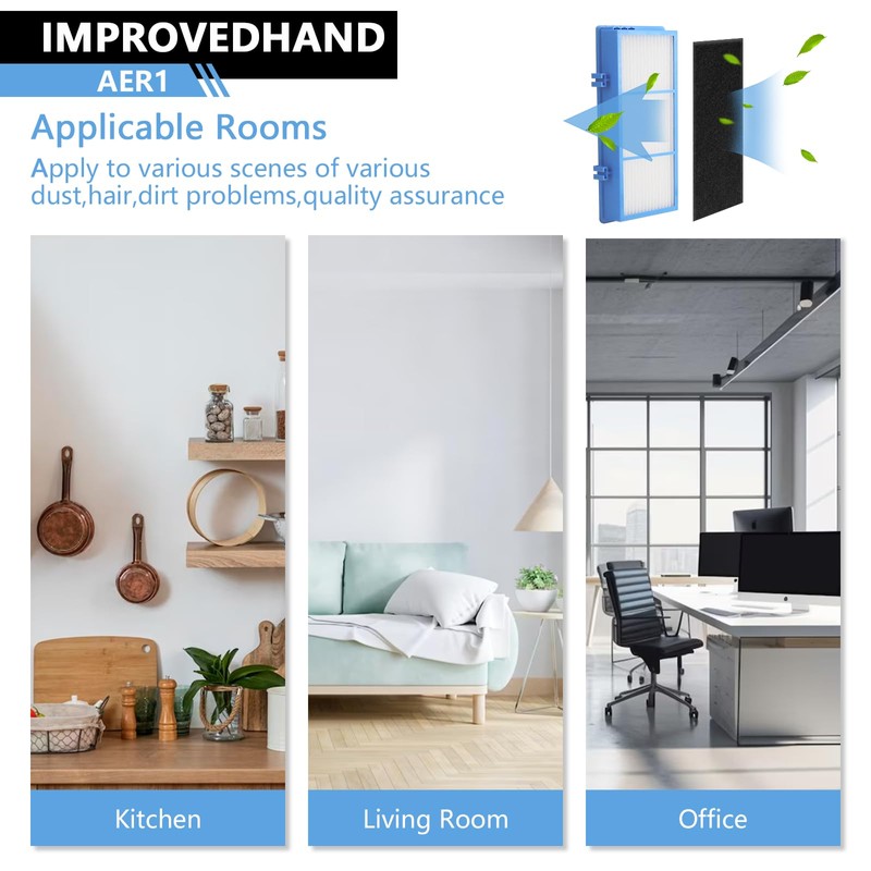 HAPF30AT Filter Compatible With Holmes AER1 Type Total Air Purifier