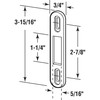 Prime-Line MP2097 Sliding Door Keeper, Zinc Plated Steel (Single Pack)