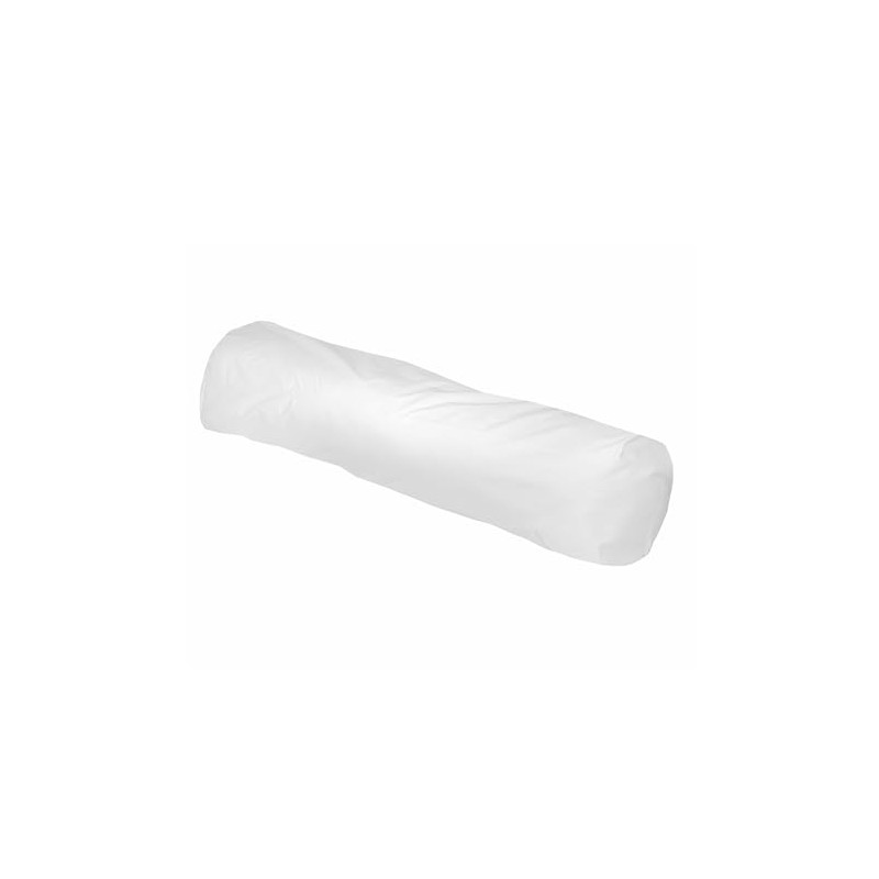 Toison d'or Charlotte White Cotton Percale Bolster Bolster with Fastening