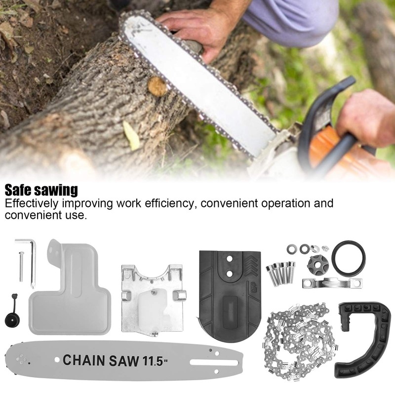 TOPINCN Chain Saw Converter Angle Grinder Electric Chainsaw for Accessories