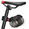 Bicycle Anti-Theft Wire Chain Lock with Combination & Mount (150cm Matte Black) )DP54027 2ea