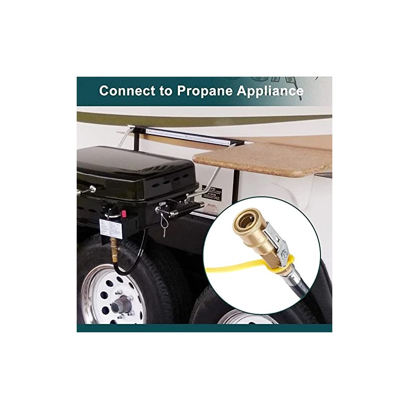 South Bend Components 5/16" ID Propane/Natural Gas/Air Hose with 1/4"