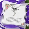 Bubble Hugs Mother of The Bride Necklace Silver Plated Rose