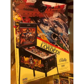 Bally Lot of 2 - Bally BLACK ROSE - ORIGINAL PINBALL FLYERS - MINT 1992