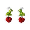 Heartbreaker Froggy Silver Stud Earrings