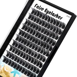 Large Tray- 10-20MM Available 120 Pcs D Curl Cluster Eyelashes Makeup Volume Eye Lashes Extensions Natural Long Wide Stem Individual False Eyelashes (14mm)