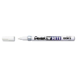 Pentel Permanent Marker, Fine Point, White