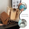 LIANCHEN 6 pieces rotating carabiner hooks with round spring buckle
