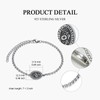MEIDERBO September Birth Flower Urn Bracelet for Ashes for Women