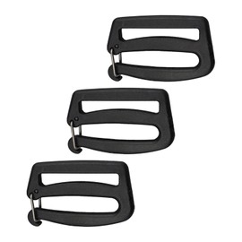 Baoblaze 5pcs Adjustable Buckles Webbing, Plastic Buckle for Webbing, Buckle for Webbing, Bridge Buckle, Clamp Buckle for Backpack, Suitcase, Luggage, Strap, Backpack, Repair Tools, Rectangle 3pcs