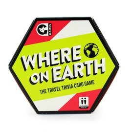 Ginger Fox Where On Earth Trivia Card Games for Ages 8+ | Easy-To-Play For Family Parties and Gatherings | Answer Travel Quiz Questions & Locate Destination On The Map For Extra Points | Travel Size