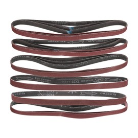 sourcing map 18pcs 1 x 42" Sanding Belts 3pcs Each of 60/80/120/150/240/400 Grit Aluminium Oxide Flush Joint Belt Sander Paper for Metal Woodworking Automotive Repair