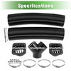 YiEC ZAN 75mm Diesel Heater Pipe Duct Vent Kit with