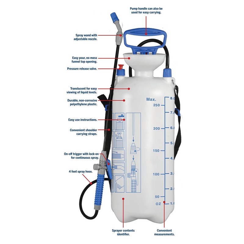 Rainmaker Multi-Purpose Pressure Pump Sprayer - For Home and Garden