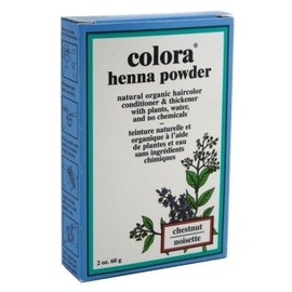 Colora Henna Powder Hair Color Chestnut 2 Ounce (59ml) (6 Pack)