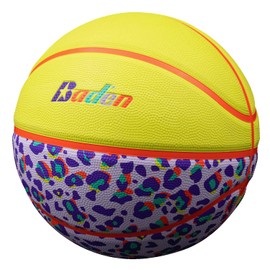 Baden | Legend Lifestyle Collection | Fun Design Outdoor Rubber Game Basketball | Youth & Adult Size 5,6,7 (Size 6, Wild Side)