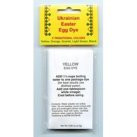 Ukrainian Gift Shop Easter Egg Dye Set - 5 Traditional Colors