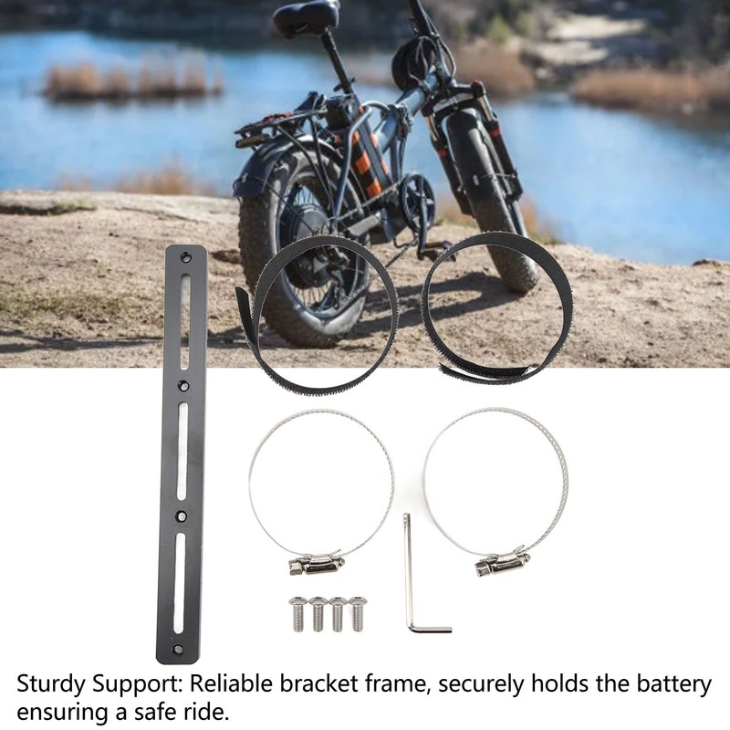 Electric Bike Battery Mounting Bracket Aluminium Alloy Mount Plate Electric