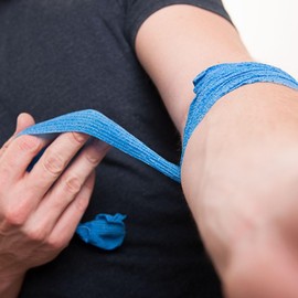 Self Adhering Bandage Wrap, Coflex Wrap Bandage, Blue, 1 Inch x 5 Yards, 2 Pack, MS-35715