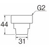SANEI PH62-88S-50 Drain Hose Union Nut, Connects to Drain Plug