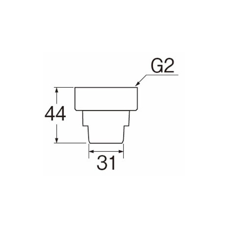 SANEI PH62-88S-50 Drain Hose Union Nut, Connects to Drain Plug