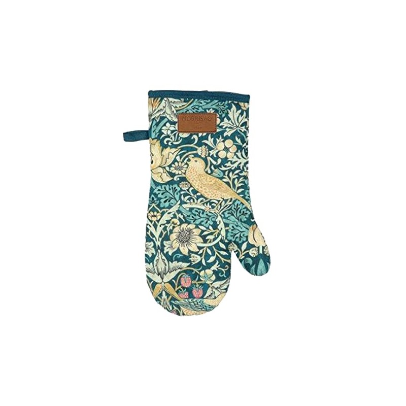 Auntie Morags Morris & Co Strawberry Thief Gauntlet - Teal
