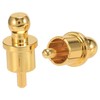 Lyaciomn 10Pcs Gold Plated RCA Plug Cap Short-Circuit Socket, Phono