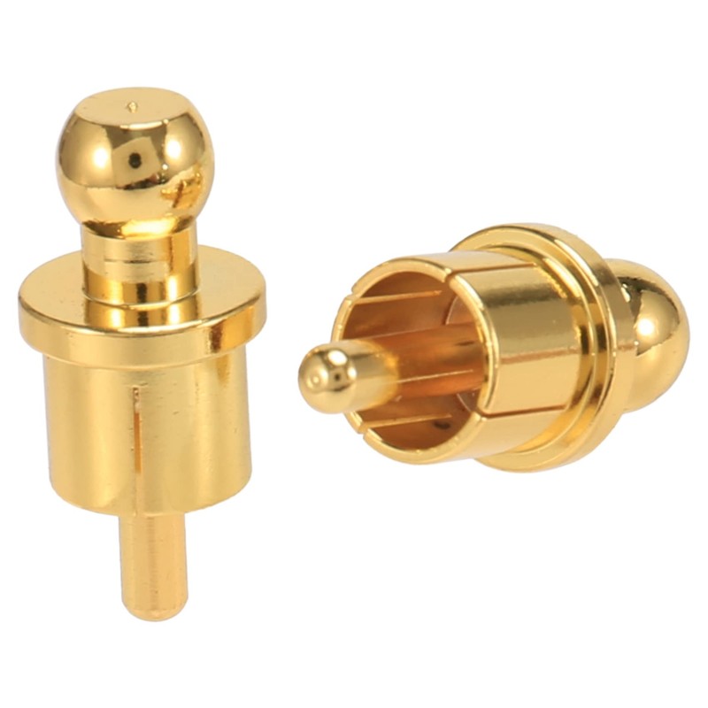 Lyaciomn 10Pcs Gold Plated RCA Plug Cap Short-Circuit Socket, Phono