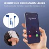 Maíz 3pz Audifonos Alambricos In-ear Jack 3.5mm Manos Libres Pc