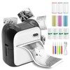 PRINHSJI Mini Sticker Printer Portable Pocket Inkless Thermal Printer with