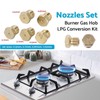 5PCS Burner Gas Natural Gas Hob LPG Conversion Kit Jets