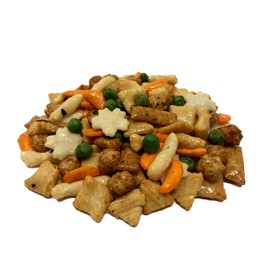 NUTS U.S. - Oriental Rice Crackers With Green Peas in Resealable Bag!!! (2 LBS)
