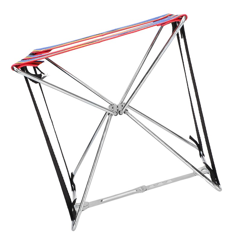 Pedicure Foldable Stool 4 Gears Adjustable Oxford Fabric Folding Stool