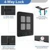 Ventilated Pet Door for Window, Fits 28.5"-32" Width Window, 2-Min