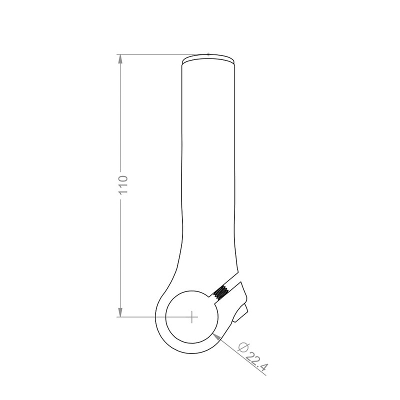 AKIVA BE-OTR-01 Alloy Handle Bar End Black