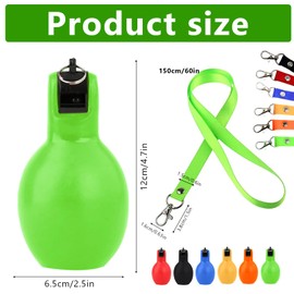 YMTWSRY Pack of 6 Hand Whistles Sports Loud Emergency Set Sports Whistles with Whistle Lanyard Referee Whistle Hand Squeeze Whistles for Sports Teachers Dog Training
