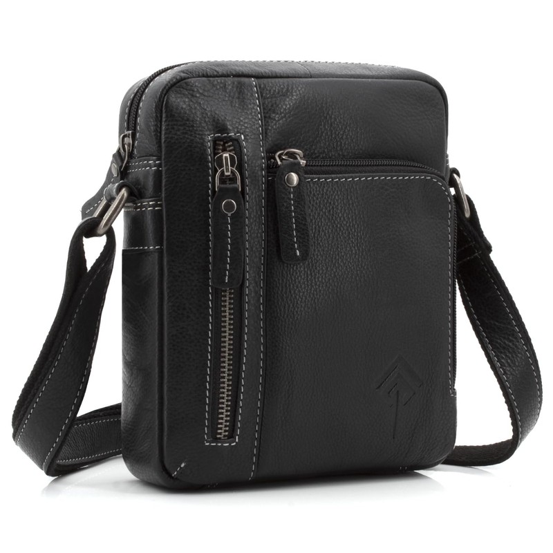ekavale Men's Leather Shoulder Bag - Shoulder Bag for Men,