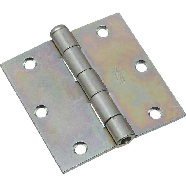 National Hardware N195-669 V504 Removable Pin Broad Hinges in Zinc plated, 2 pack