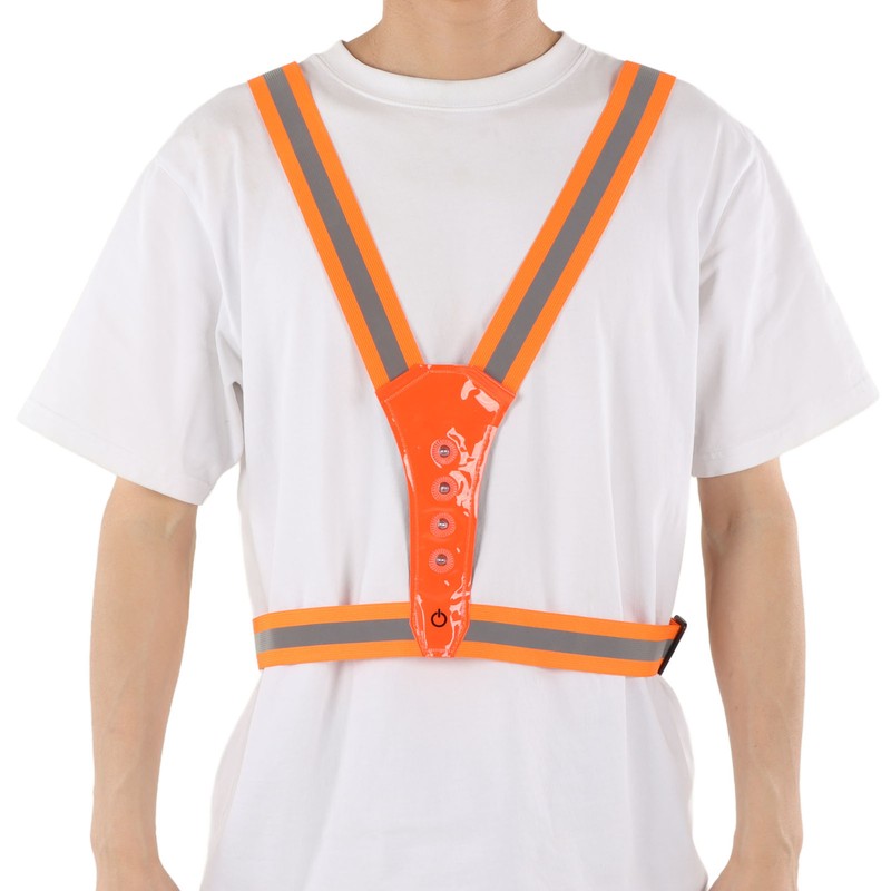 LED Reflective Vest Running Gear Band 3 Lighting Mode 360°