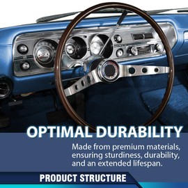 PIT66 Dash Bezel Dashboard Silver Compatible with 1965 Chevy Chevelle El Camino with A/C