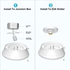 Lightdot 4 Pack 7” Modern LED Ceiling Light with Pull